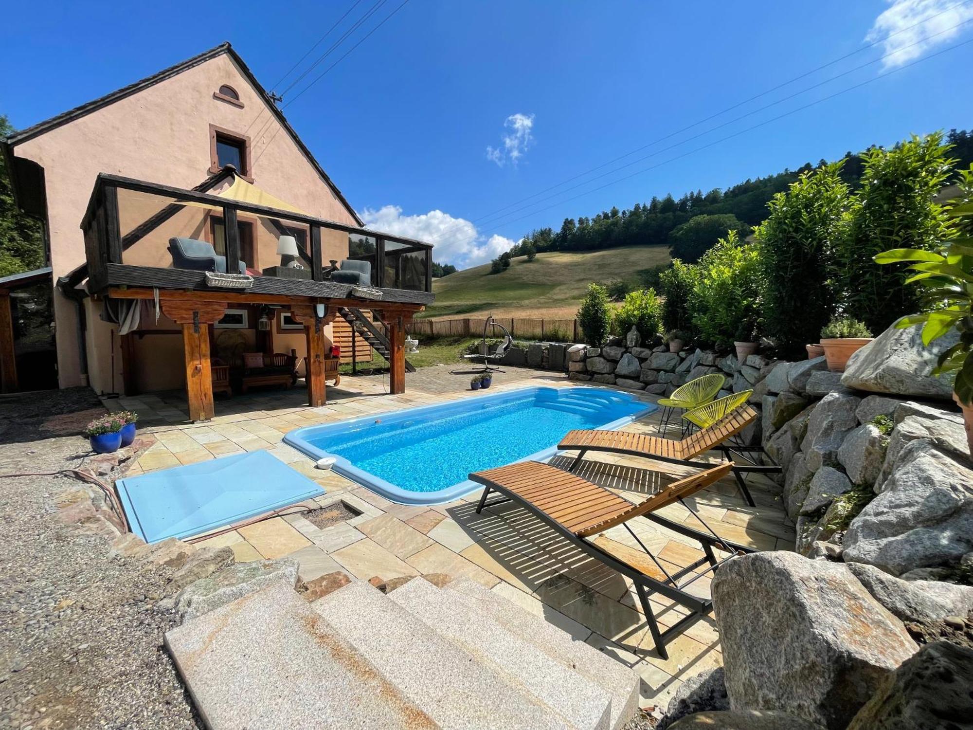Ferienhaus Kappel Mit Pool Фрайбург Экстерьер фото